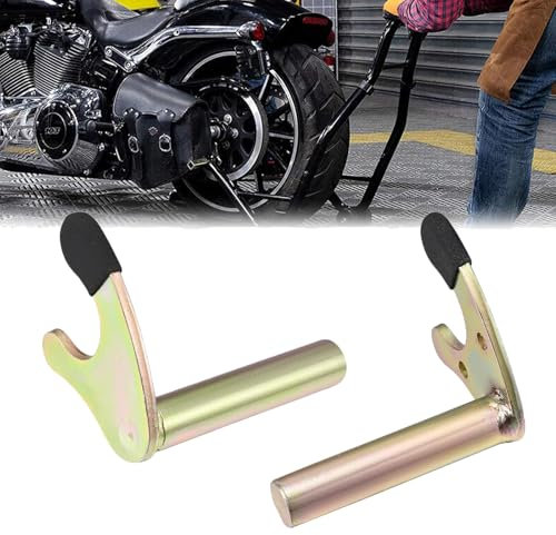 Fleymu 1 Paar Rund-U Motorradständer Hinten Heckständer, Gabelaufnahme für Montageständer, Klauenaufnahme Motorrad Ständer Hinten, Tragendes Gewicht bis 400kg, für Stativhaken für Motorradheber
