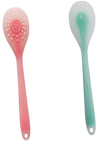 Ipetboom 2stücke Teiliges Silikon Massagepat Leichter Tragbarer Akupressur Körpermassager Mit Ergonomischem Design Zur Linderung Von Nacken- Schulter Rückenschmerzen Zuhause Büro Reisen