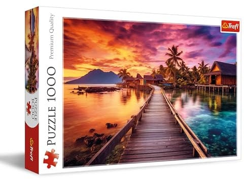 Trefl - Paradiesinsel - Puzzle 1000 Elemente - DIY-Puzzle, Kreative Unterhaltung, Spaß, Klassisches Puzzle für Erwachsene und Kinder ab 14 Jahren