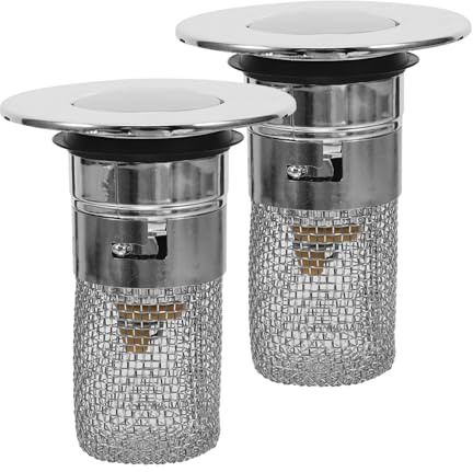 Angoily 2piezas Tapón Lavabo Filtro Colador De Desagüe Lavabo Escurridor Tapón