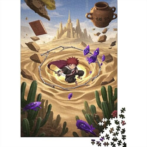 Naruto 1000-Puzzleteile PuzzleWohndekoration GeschenkPädagogische Spiele GeschenkeHochwertige 100% Recycelte PappeGeeignet Für Erwachsene Und Kinder 1000pcs (75x50cm)