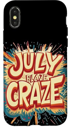 July Blaze Craze Lighting Up the Scene Costume Case for iPhone X/XS