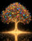 Diamond Painting Baum des Lebens 5D, Diamond Painting Erwachsene set, Diamant Painting Bilder Kinder, DIY Kunst und Handwerk, Diamantmalerei Lebensbaum Bild als Wanddekoration & Geschenk (30x40cm)