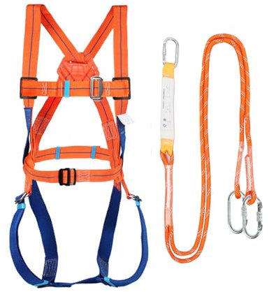 TAOZHUGONG Fall Protection Safety Belt, Climbing Harness, 2M Arrest Harness, Fall Protection Roofer, Fall Protection Set, Air Work Fall Protection