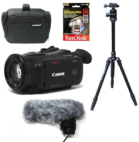 KamKorda Beginner Filmmaking XA60 Video Camera Kit + 2 Year Warranty