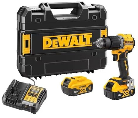 Dewalt DCD799P2T-QW Trapano a percussione a batteria a 2 velocità con 2a batteria + caricabatterie + custodia