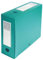 Exacompta - Réf. 59933E - 1 Boîte d'archives à pression en polypropylène opaque - Dos 100 mm - Porte étiquettes sur les 2 faces - Pour format A4 - Dimensions 25 x 33 cm - Couleur vert - livrée à plat