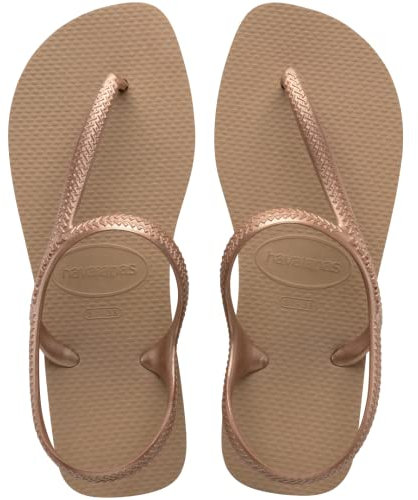 Havaianas Women's Flash Urban Sandals, Gold Rose, 39-40 BR