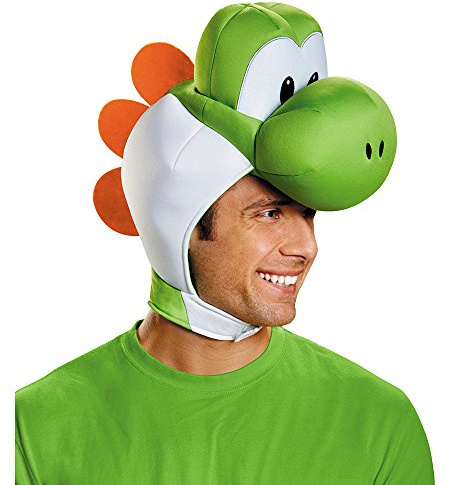 Disguise Super Mario Bros. Yoshi Headpiece, Officially Licensed Nintendo Adult Costume Accessory