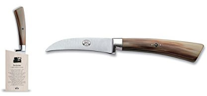 Coltellerie Berti - Insieme - Spelucchino curvo - Ceppo magnetico + coltello cucina forgiato (brevettato)