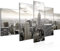 Runa Art Bild Wohnzimmer Büro New York City 5 Teilig Skyline Schwarz Weiss Wandbilder auf Vlies Leinwand 603453c
