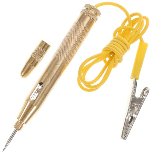 Hemobllo Smart Auto Spannungsprüfer Stift, 6-24 V Autolichtprüfer, Stromprüfer mit Krokodilklemme, Kfz-Stromkreistester für Autos und Motorrädern