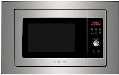 EDESA Microondas EMW 2020-I-X Marco Encastre Integrado, Capacidad de 20 litros, 5 Niveles de Potencia, Potencia 700W Acabado en Acero Inoxidable