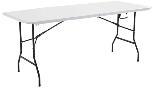 MobEventPro Table Pliante de Camping 180x70x74 cm, Blanc