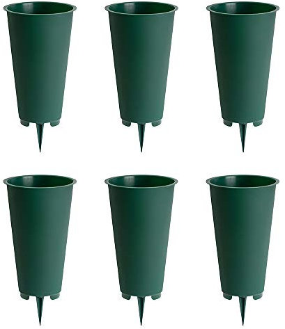 Große runde Friedhofsvase, 6 Stück