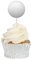 Golf Ball Cupcake Toppers - 12pk - Decoration Picks