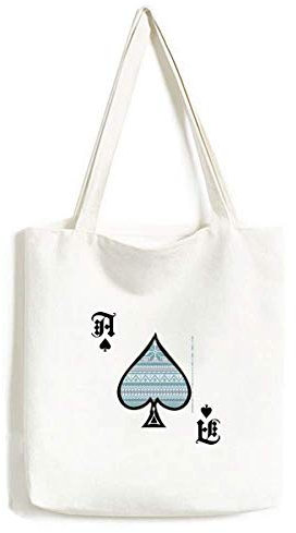Hexagon Rhombus Punkte Nordic Muster Handtasche Craft Poker Spaten waschbare Tasche