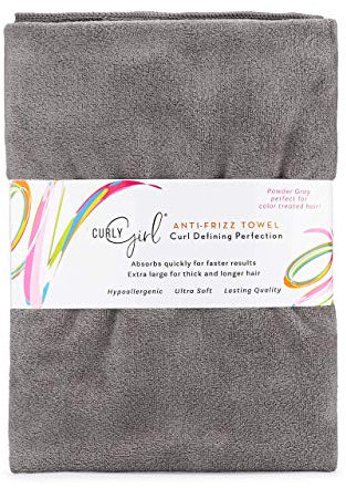 Curly Girl Mikrofaser-Haarhandtuch – Anti-Frizz, saugfähig, schnell trocknend – für lockiges Haar – Mikrofaser-Handtuch für lockiges Haar