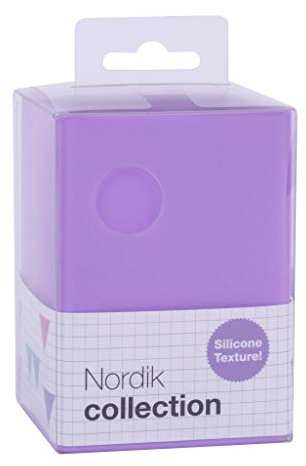 Apli 18447 - Pot à crayon en silicone de la gamme Nordik Collection. Couleur: Violet - Dimensions 70x70x95 mm