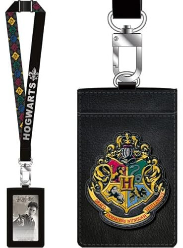 Deluxe Harry Potter Schlüsselband mit PU-Kartenhalter – Hogwarts