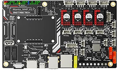 BIGTREETECH Manta M4P Steuerplatine 32 Bit, integrierte Motherboard-Unterstützung Klipper/Marlin/RRF-Firmware, kompatible TMC5160 TMC2209 TMC2130 Schrittmotortreiber 3D-Drucker-Steuerplatine