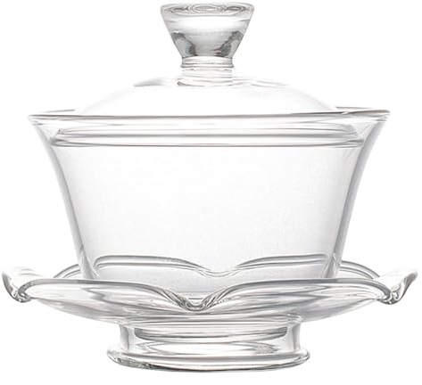 Cabilock Porcelain Tea Cups 1 Set Gaiwan glass coffee mug green tea cups cappuccino cups Tea Cup Glass Chinese Tea Bowl