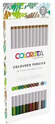 Spectrum Noir Colorista Coloured Pencils - Pack of 12 - Natural Landscape