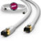 HB-DIGITAL 20m CAT 8 LAN Kabel Netzwerkkabel Patchkabel AWG 24 S/FTP LSZH 40Gbps 2000MHz - GHMT Zertifiziert - reines Kupfer mit vergoldete RJ45 Stecker für Switch, Router, Modem, PC - Weiss