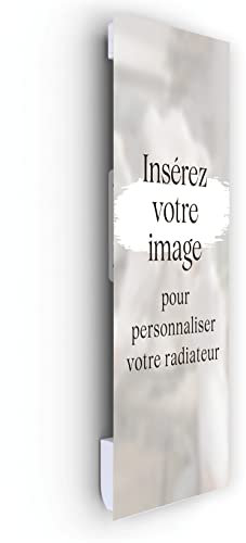 ILO-Radiateur Électrique Soufflant Mural- Rayonnant- +38 Décors, Personnalisable- Extra Plat- 1750w- Pour pièce de 27m2 -Orientation Vert.-Éco, Silencieux- Fabrication France