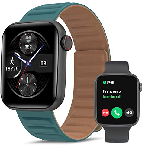 Bebinca Orologio Smartwatch Donna con Chiamate, 1,75 Touchscreen, 28 Modalità Sport, Fitness Tracker con SpO2 e Monitor del Sonno, IP68, Compatibile con Android e iOS(Nero)