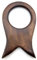 5MOONSUN5 Handgefertigter Massivholz-Trinkhornständer: Mittelalterlicher Wikinger-Mead Ale Hornständer aus Holz für Trinkhorn, Trinkhornhalter, Trauzeugen-Geschenk, natürliches Holz, 15,2 x 8,9 cm