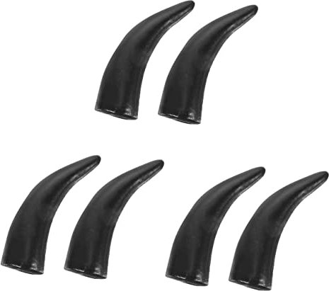 Mikinona 3paare Imitation Ox Horns Headband Für Halloween Stierhörner Kostümzubehör Schwarz Für Karneval Und Partys