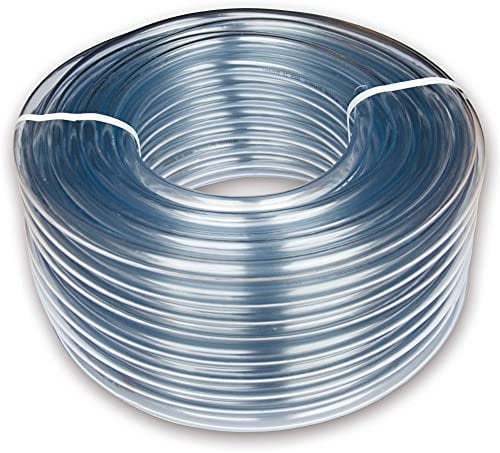 2m Length of Clear PVC Pipe 12mm internal-15mm External Transparent tubing for air Water Oil and Gas Suitable for Aquariums+Aquatic Hose