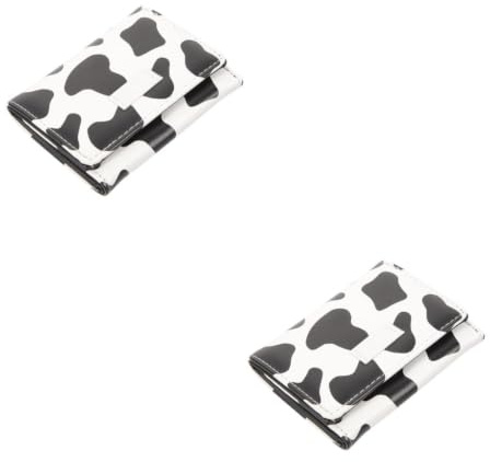 COLLBATH 2 STK Geldbörse Halter Brieftasche Kuhmustertasche Kuhmuster Tasche Kuh-Druck Portemonnaie Zeug Mit Kuhdruck Inhaber Von Bargeld- Taschenkarten Mädchen Damen Handtasche Pu-Leder