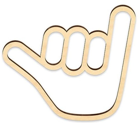 Shaka Handschild, Holz Surfer Hand Wandschild Hängeschild Surf Wandschild Hawaii Surfer Handschild Wanddekoration für Zuhause Wohnzimmer Kinderzimmer Raumdekoration