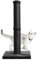 Karolpar Kratzbaum für Katzen, 86,4 cm, mit natürlichem Sisalseil, 10,9 cm, großer Durchmesser, Schwarz