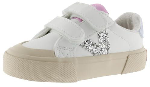 victoria Basket Tribu Efecto Piel & Logotipo Glitter & Tiras Adherentes 1065190 para Niñas Plata 27