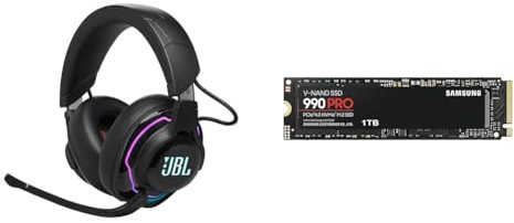 JBL Quantum 910 Over-Ear Gaming Kopfhörer – Wireless 2 & Samsung 990 PRO NVMe M.2 SSD