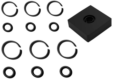 TALSWIF 1/2&3/8 Retaining Ring Clip with O-Ring for Milwaukee Impact Wrench, Anvil Tool Included (3+3 Sets)