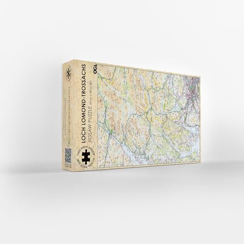 Pieceful Maps Jigsaw Puzzle | Great British Jigsaws | Small Batch Made | Sustainable Jigsaw Puzzles (Loch Lomond)