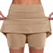 SCBFDI Culotte Chiennes Chaleurs Short Sous Robe Femme Pantalon Fluide Été Cargo Fille Course Rose Beige L