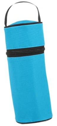Harilla Wasserflaschen-Tragetasche, Wasserflaschen-Tragetasche, Handtaschen-Beutel, Wärmer, Kühltasche, Milchflaschen-Tasche für Camping, Reisen, Wandern, Hellblau