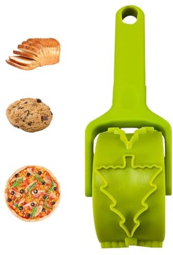 Taglierina per dolci, Rullo per taglierini per biscotti,Taglierina per biscotti con mattarello antiaderente per pasticceria - Utensile per biscotti da cucina Utensile da ristorante per panetteria per