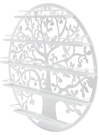 JUUTALK Nagellackregal Wandregal,Metallregal,AufbewahrungsstäNder Organizer Regale,5 Ebenen Nagellack Display,Es Ist Ideal EIN Nagelstudio Oder Zu Hause.