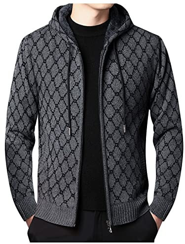 hehiy wasserdichte Herren-Jacke, lässiger Kapuzenmantel, Softshell-Fleece-gefüttert, Laufjacken, Taktische Militärjacke, Arbeit, Angeln, Jagd, Klettern Winterjacke Lang Herren Thermo Jacke Herren