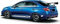 2 Stück Tuning Auto Aufkleber für die Karosserie Dekoration Streifen Für Subaru Legacy WRX Impreza STI Auto Körperseite Tattoo Aufkleber Wasserdicht Sticker Zubehör,D-White