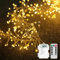 SUAVER Silver Wire Garland String Light, Firecracker String Fairy Light with Remote Timer,Dimmable Cluster Light Battery Operated for Bedroom Wedding Christmas Decor Light (Warm White, 6m 200led)