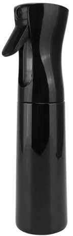 FiTspi 300ml Hair Spray Bottle, Continuous Fine Mist Spray Bottles, Sprayer Water Bottles Mister for Salon Hairstyling, Gardening, Plants, Home Cleaning (Black)