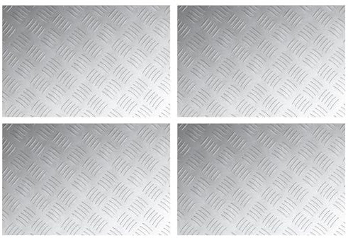Placas de Aluminio Antideslizantes vidaXL 4 piezas 60x40 cm