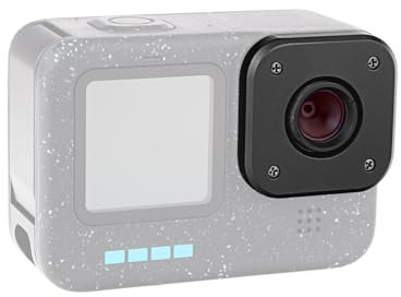 Zoom Obiettivo Mod Compatibile per GoPro Hero 13 12 11 10 9 Nero personalizzato per la caccia riprese video